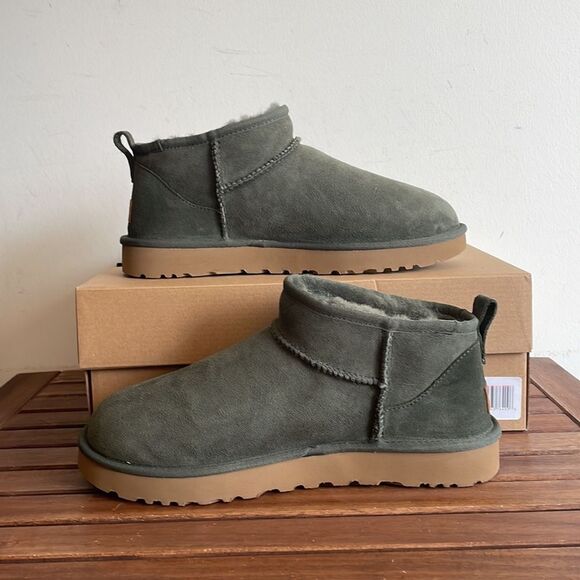 UGG Classic Ultra Mini Forest Night Women Size 11 - Picture 4 of 14